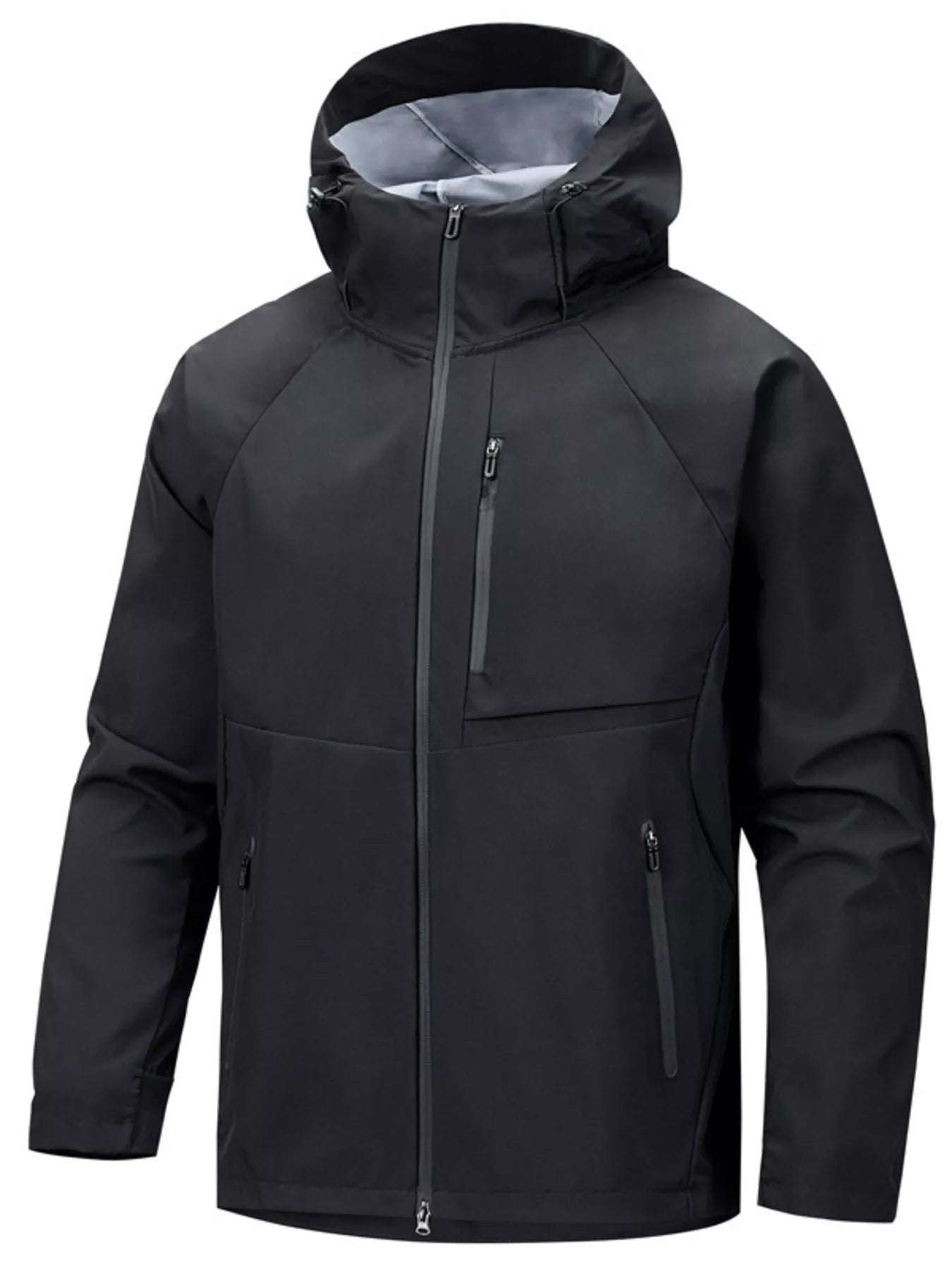 Men's Plus Size Waterproof Hooded Outdoor Jacket