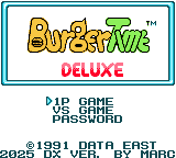 π BurgerTime DX β Game Boy Color (Reproduction Cartridge)
