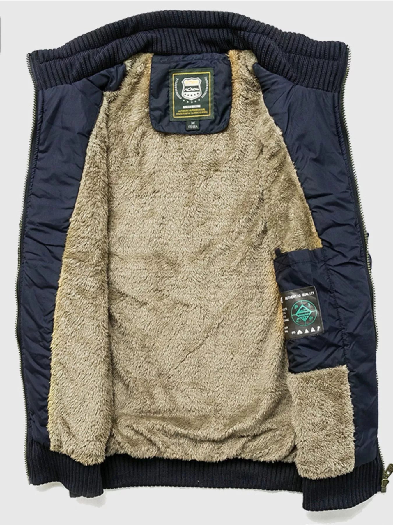 Men's Plus Size Warm Padded Outdoor Vest