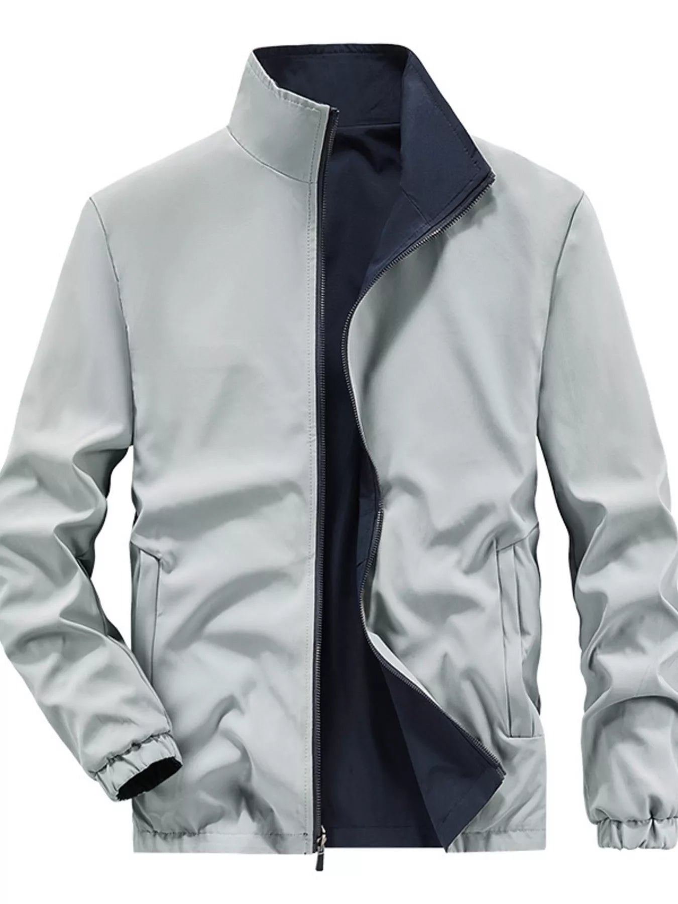Men's Plus Size Lightweight Zip Up Jacket