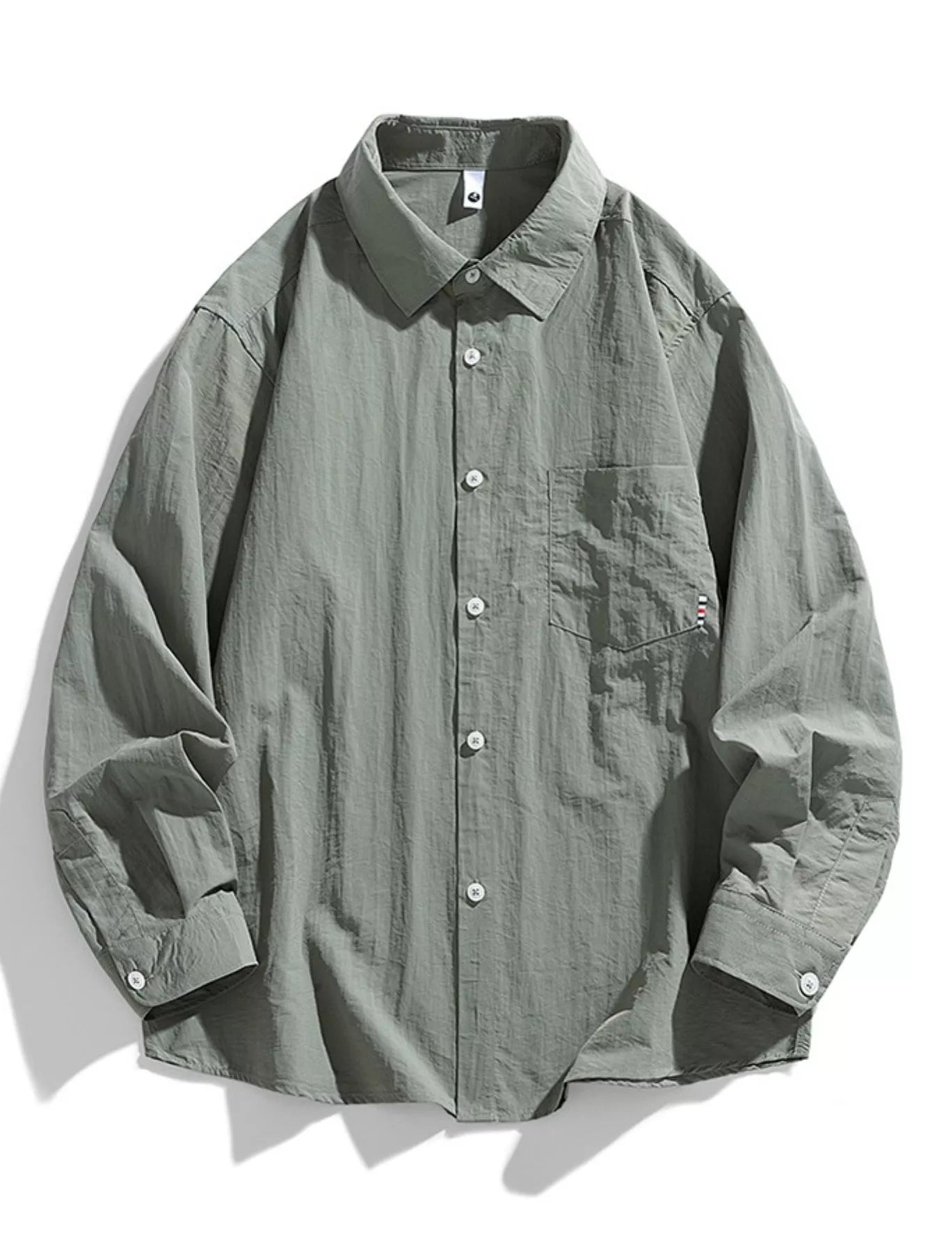 Men's Plus Size Lightweight Button-Down Shirt