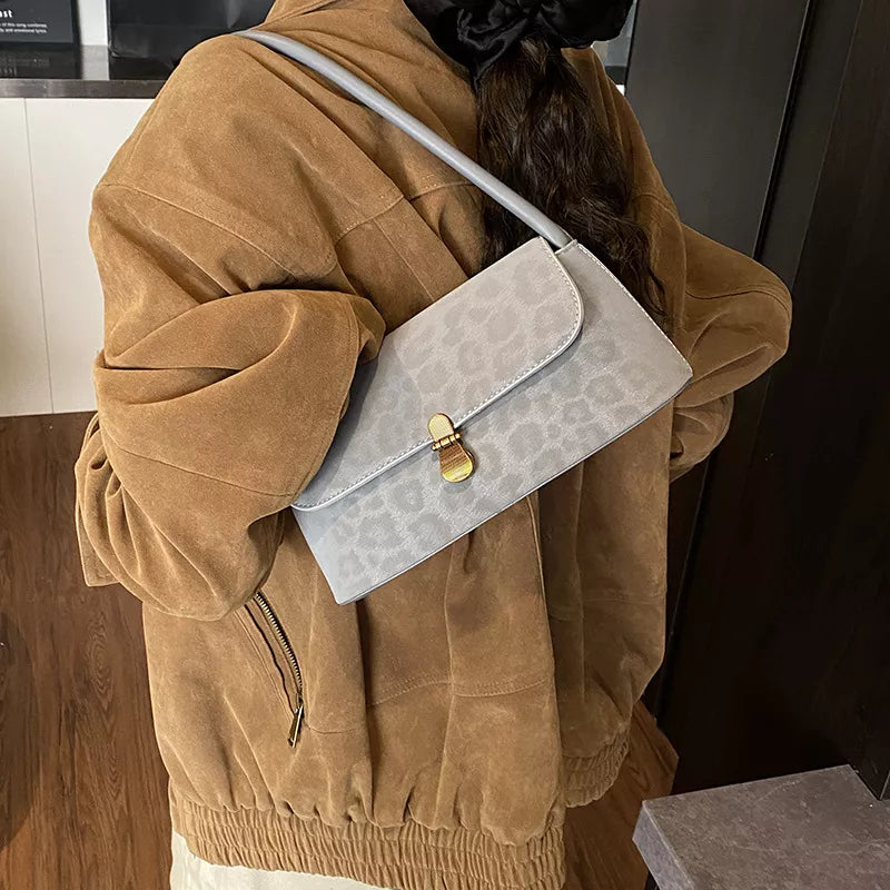 Leopard Print Shoulder Bag