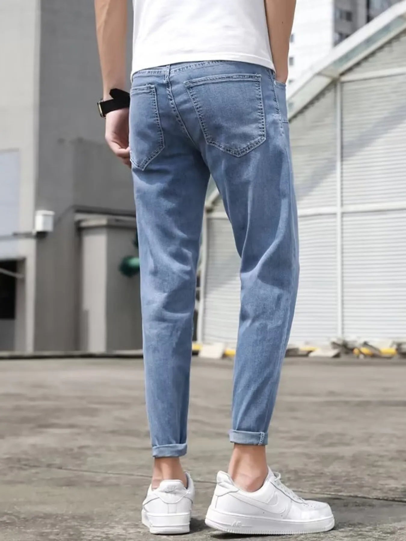 Men's Slim-Fit Wash Jeans