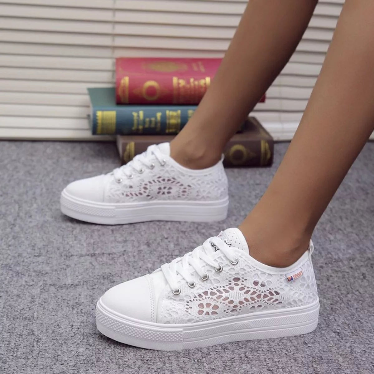 Hollow Out Platform Sneakers