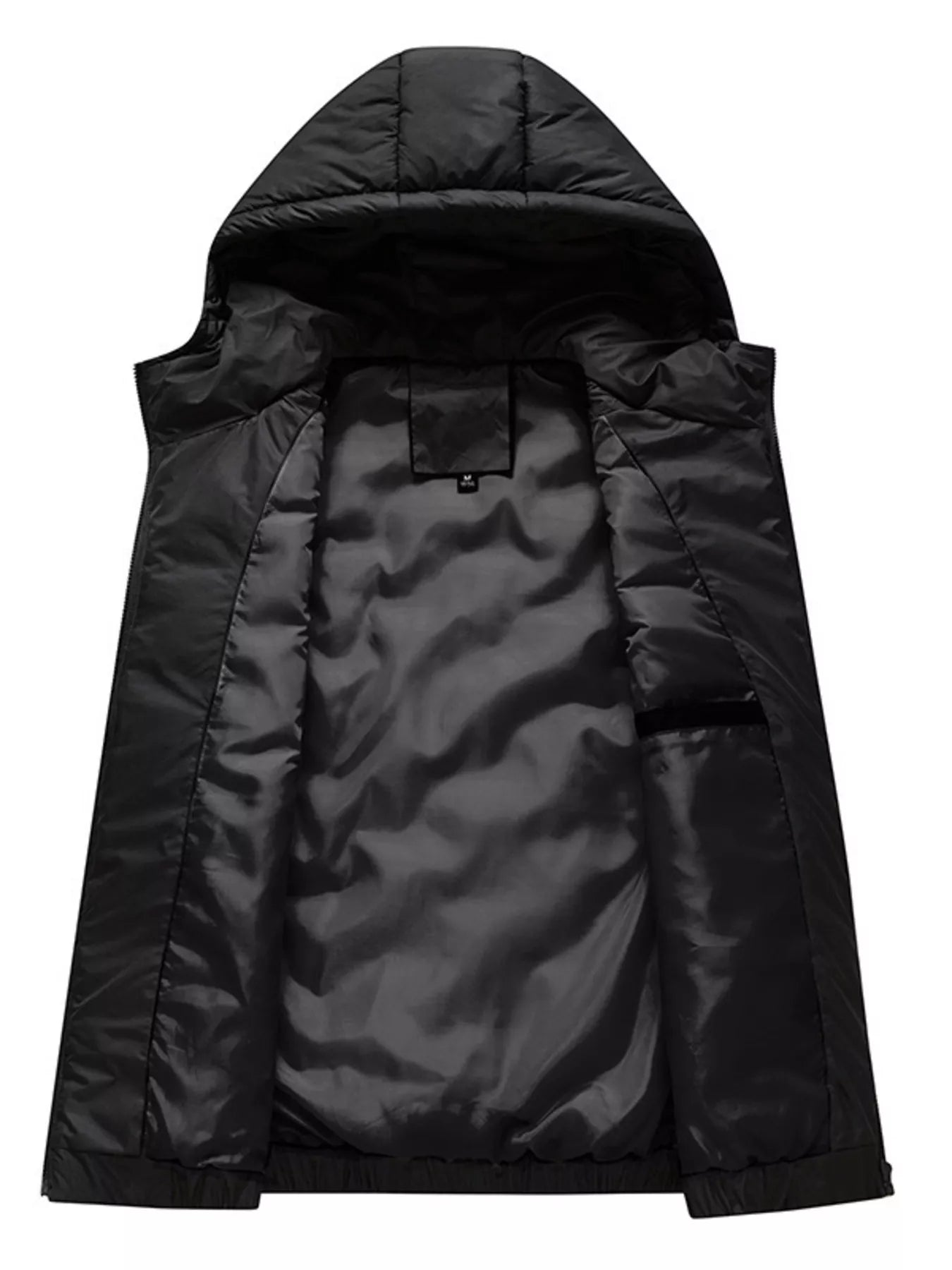 Men's Plus Size Hooded Padded Winter Vest