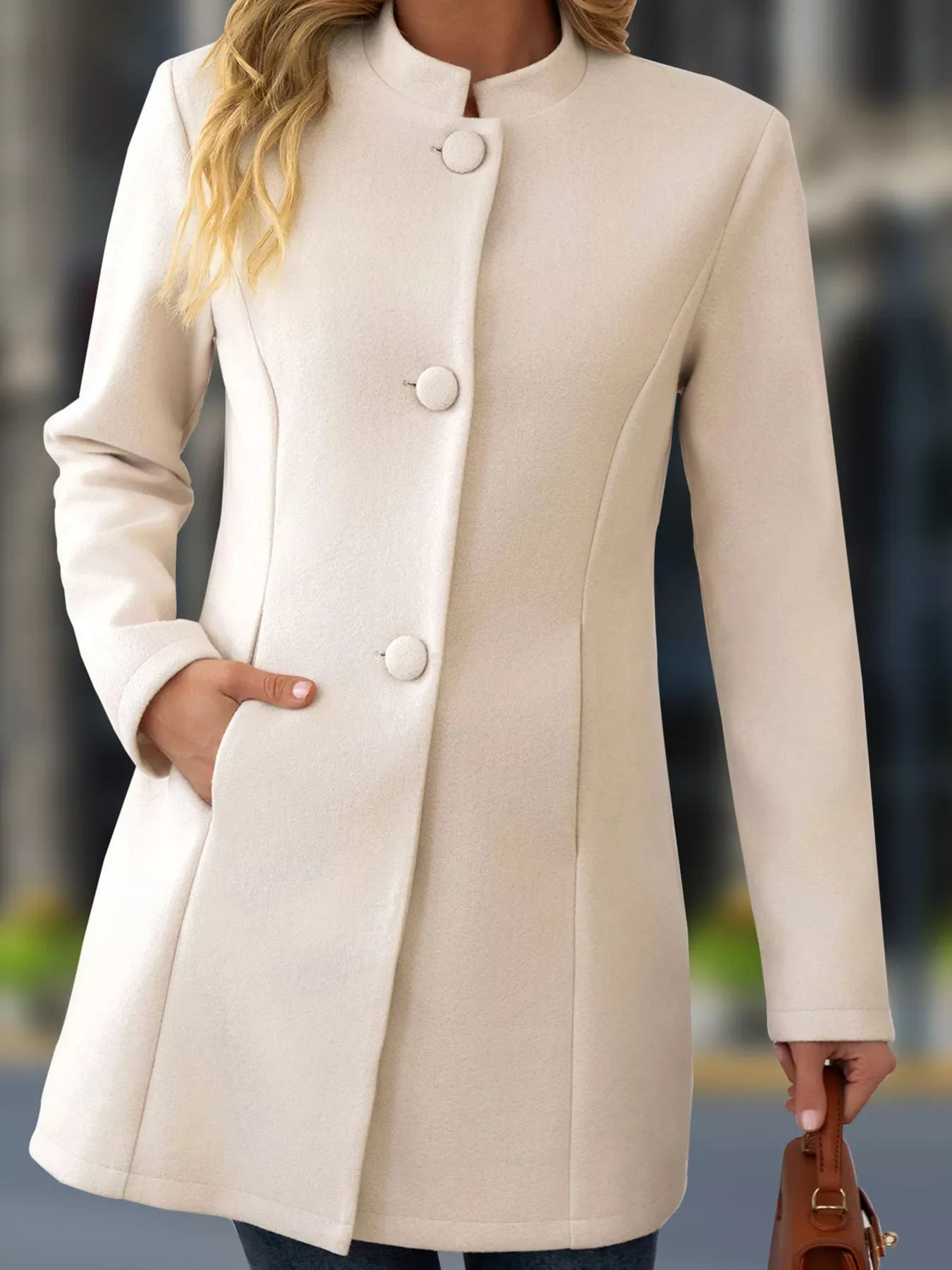 Full Size Button-Down Longline Outerwear Plus Size