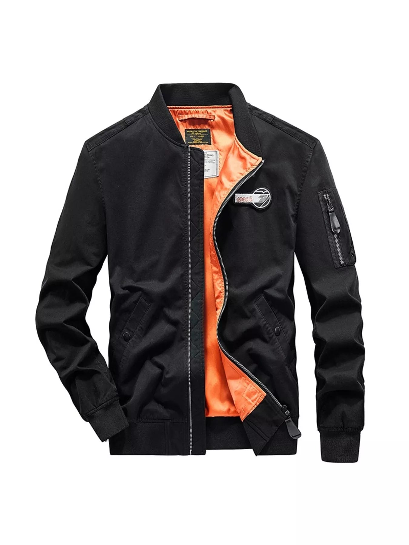 Men's Plus Size Casual Lightweight Bomber Jacket