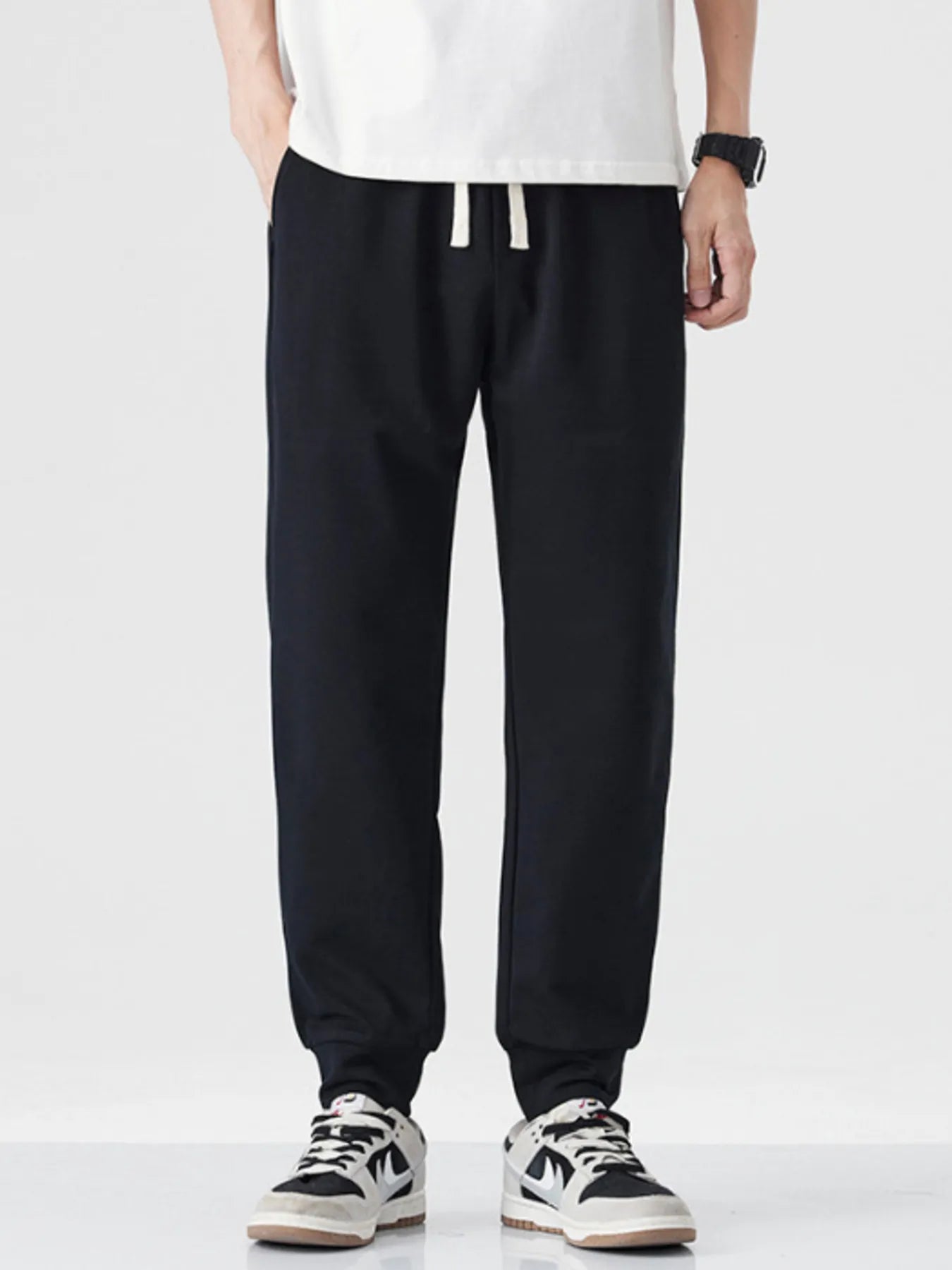 Men's Drawstring Joggers with Pockets