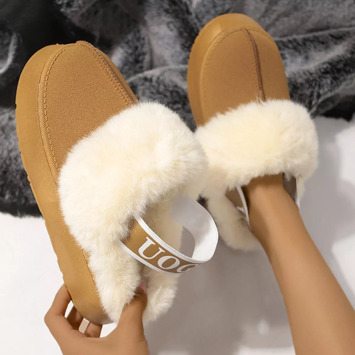 Round Toe Platform Ankle Boots