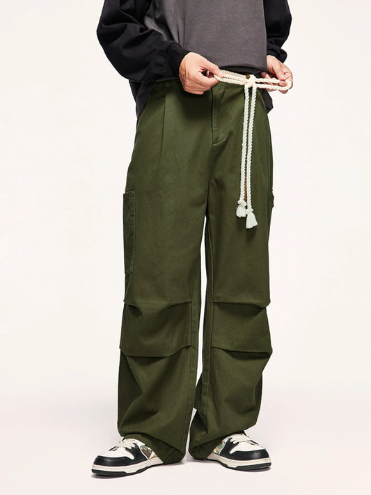 Men's Wide Leg Cargo Pants