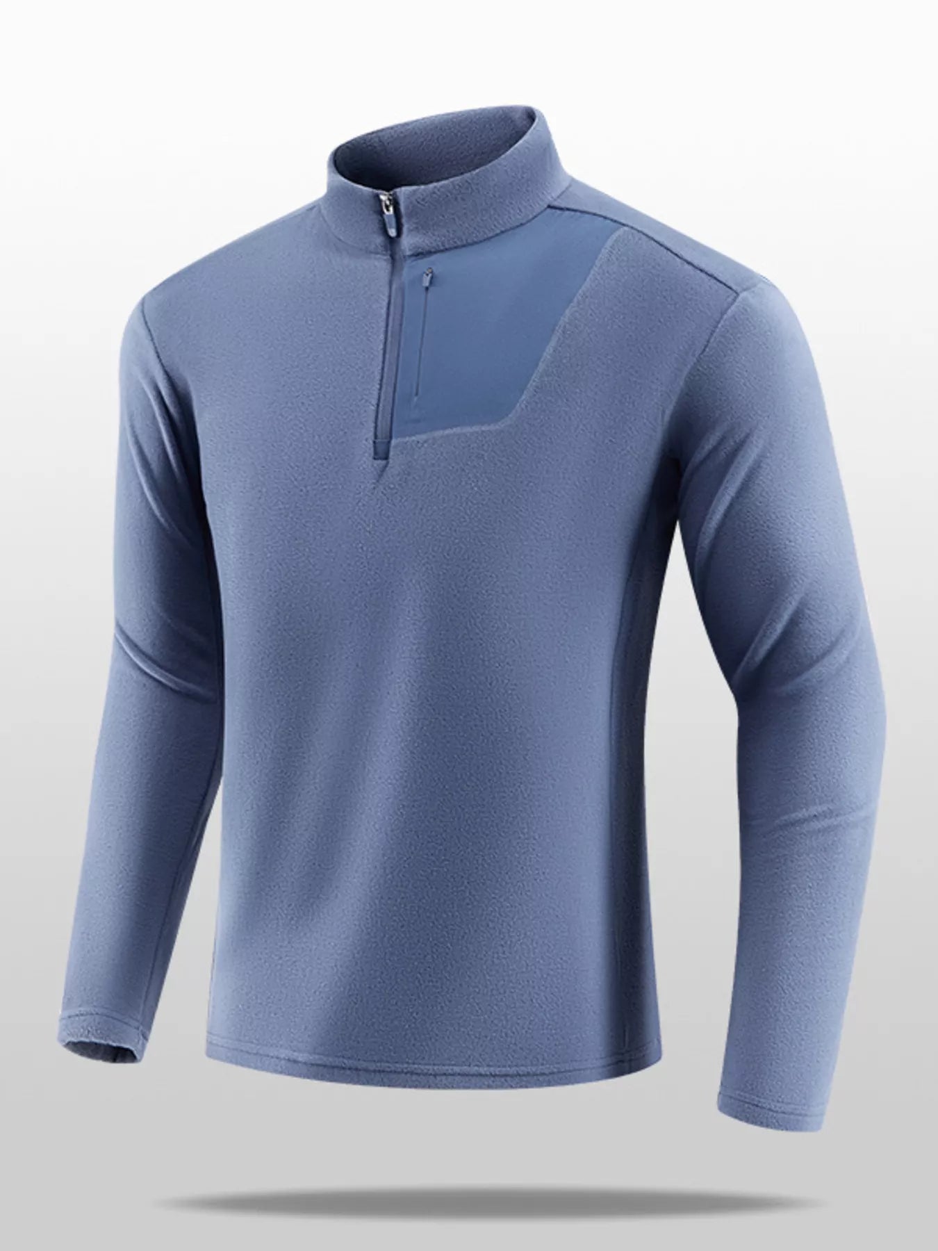 Men's Plus Size Comfortable Half-Zip Sweatshirt