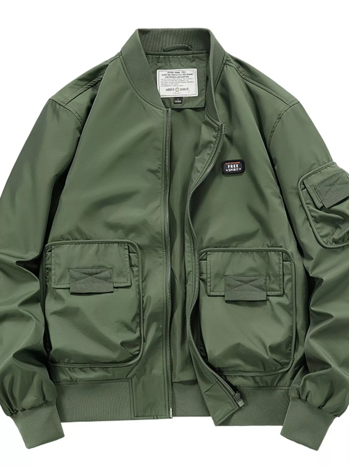 Men's Plus Size Casual Lightweight Bomber Jacket
