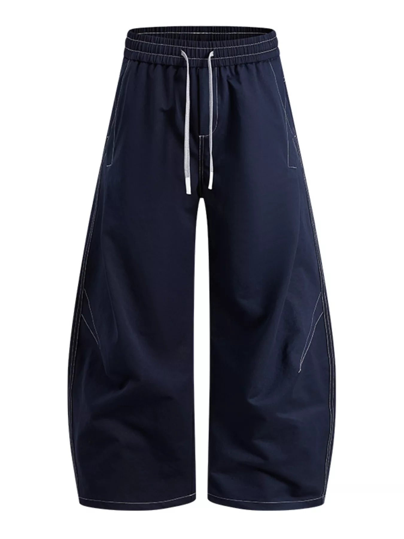 Men's Plus Size Wide Leg Drawstring Casual Pants