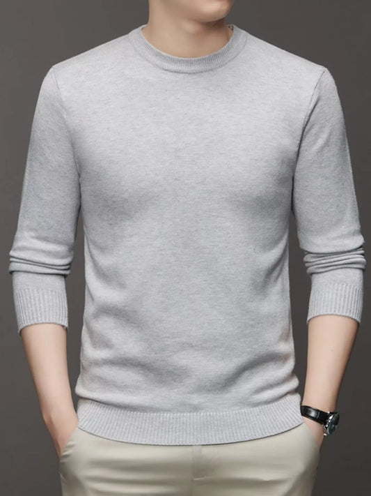 Men's Plus Size Lightweight Mock Neck Knit Top