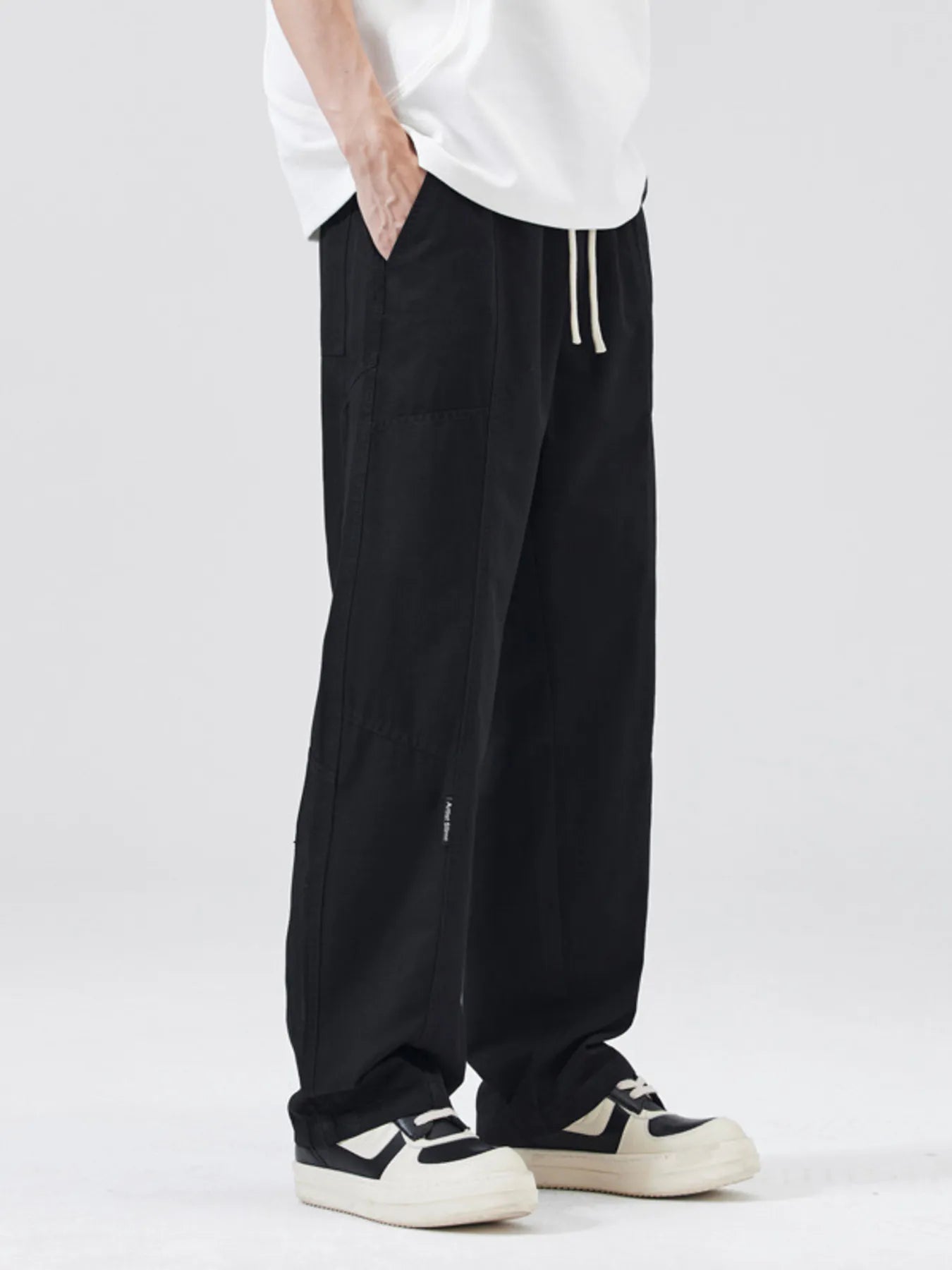 Men's Full Size Casual Loose Fit Drawstring Pants Plus Size