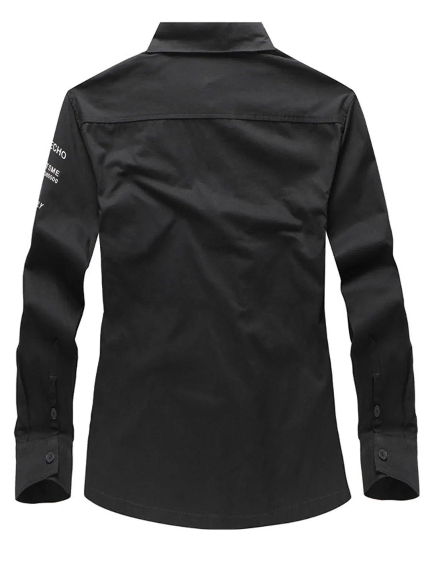 Men's Plus Size Casual Button Up Long Sleeve Shirt