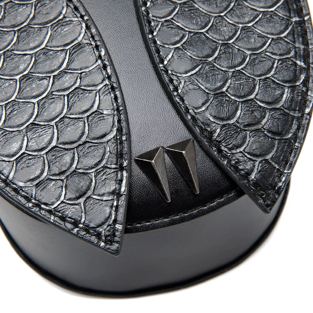 Owl Design Leather Crossbody Bag