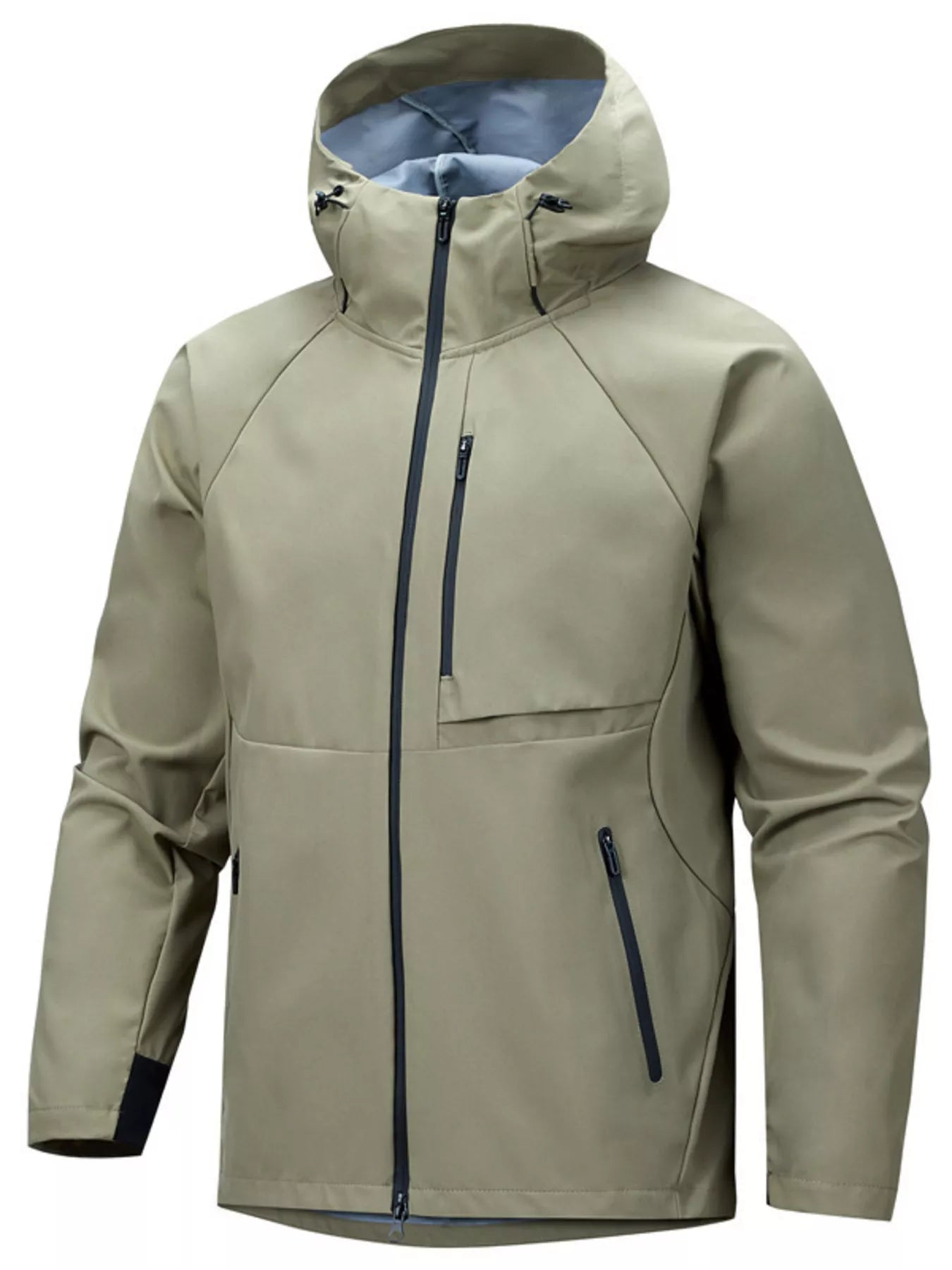 Men's Plus Size Waterproof Hooded Outdoor Jacket