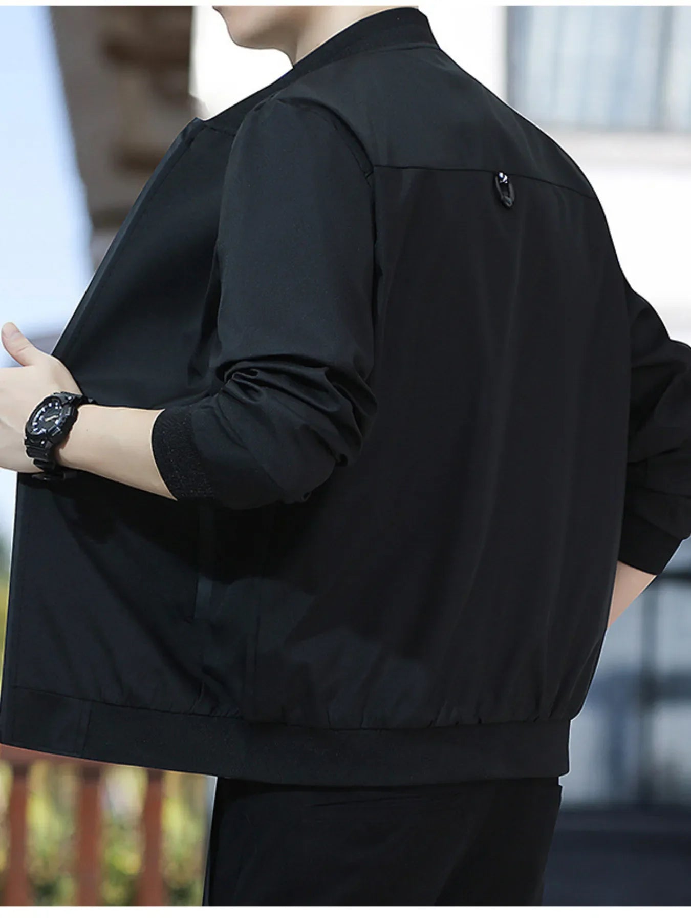 Men's Plus Size Casual Lightweight Bomber Jacket