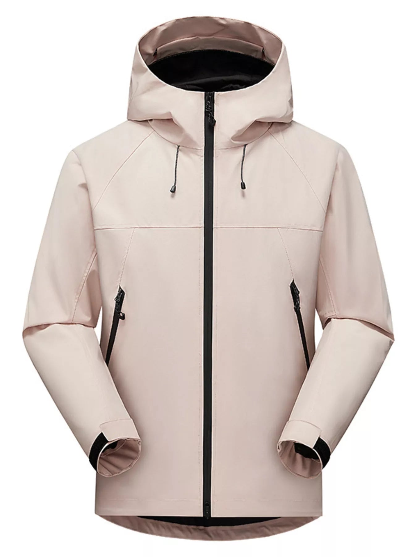 Men's Full Size Waterproof Hooded Zip Up Jacket Plus Size
