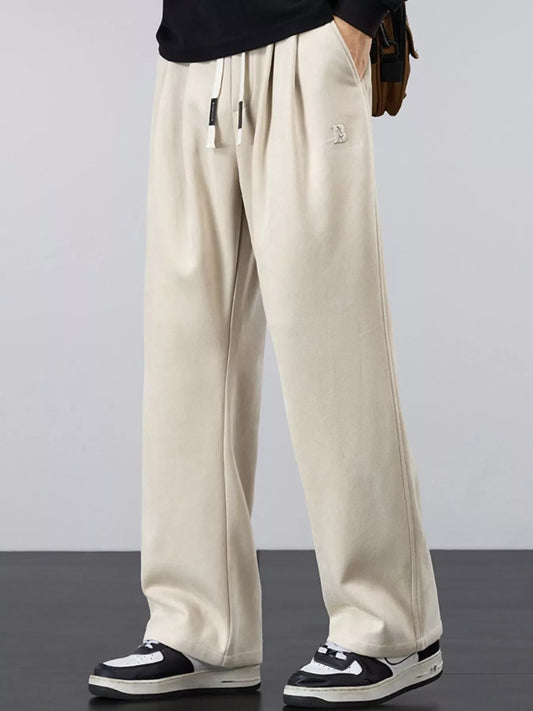 Men's Plus Size Casual Loose-Fit Drawstring Pants