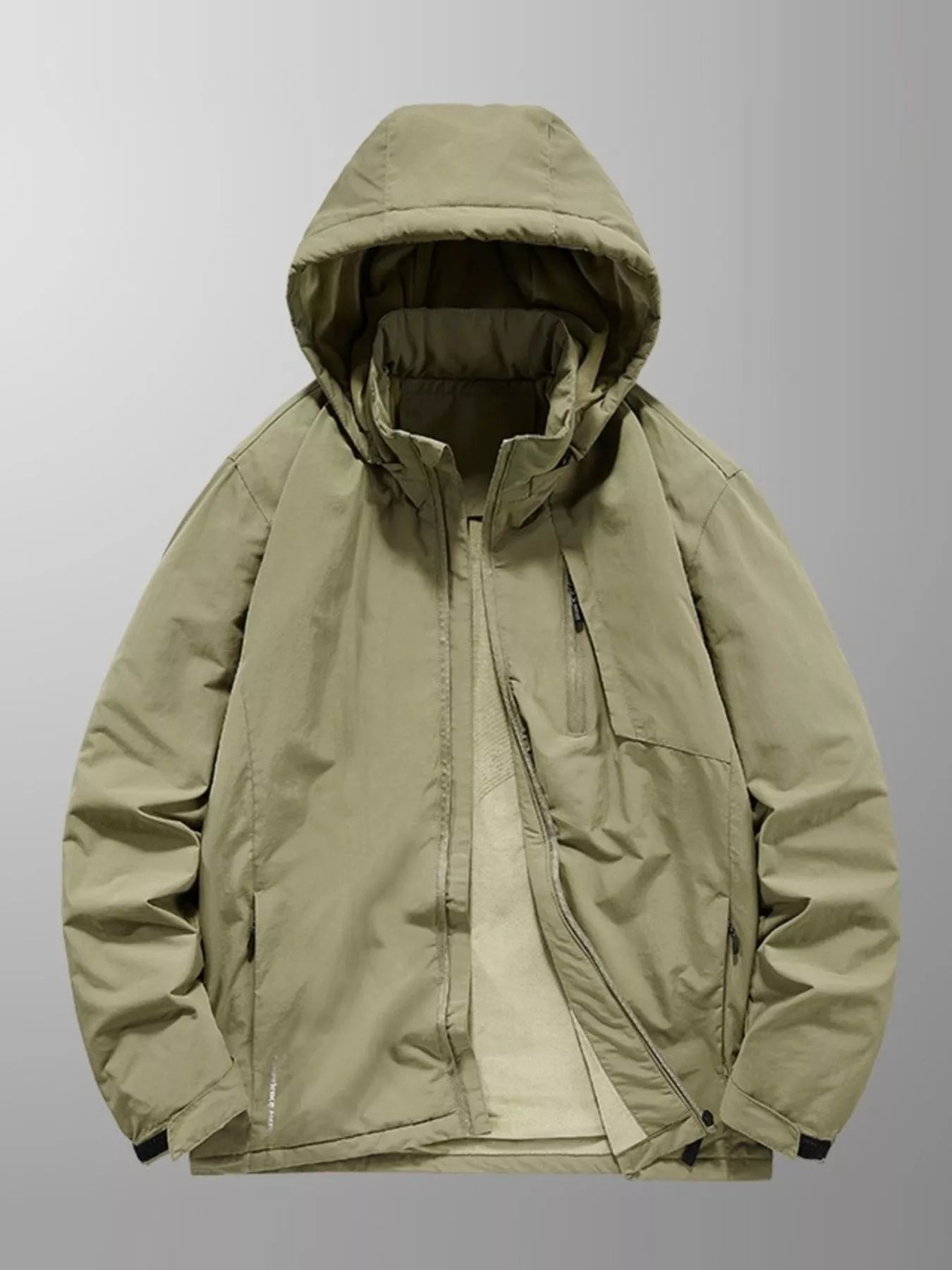 Men's Plus Size Casual Hooded Windproof Outdoor Jacket
