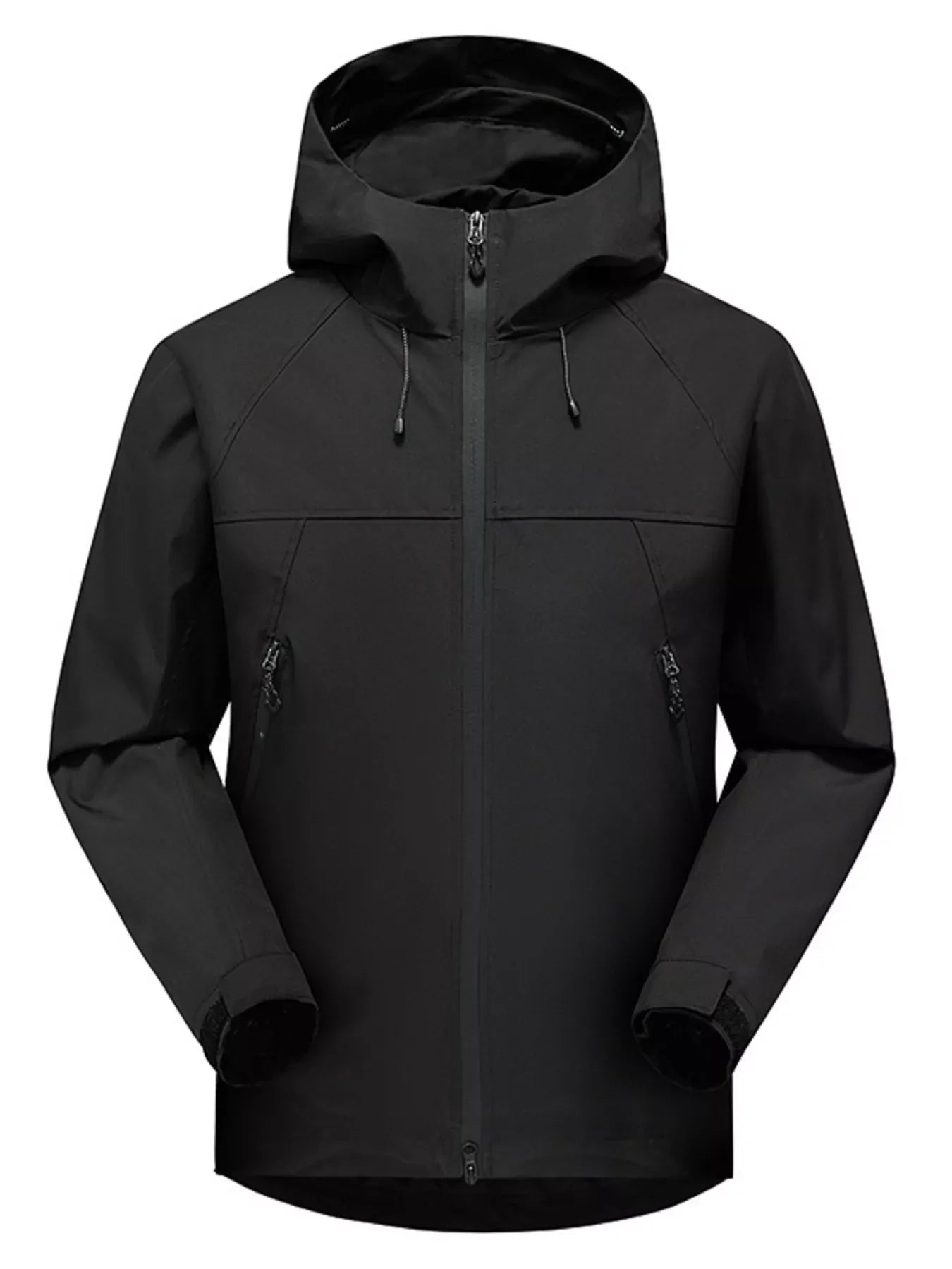 Men's Full Size Waterproof Hooded Zip Up Jacket Plus Size