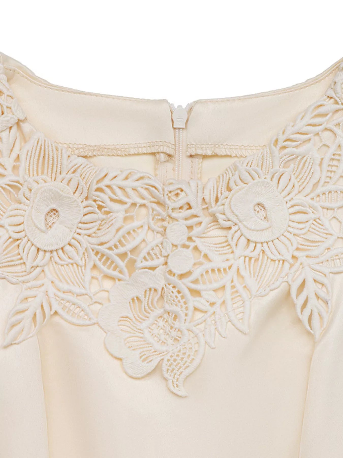 Lace Trim Belted Wide Leg Jumpsuit