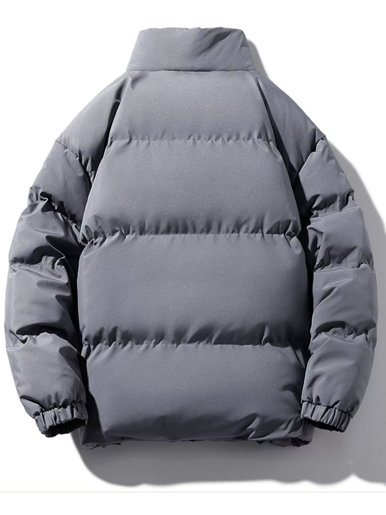 Men's Plus Size Zip Up Sherpa Lined Puffer Jacket