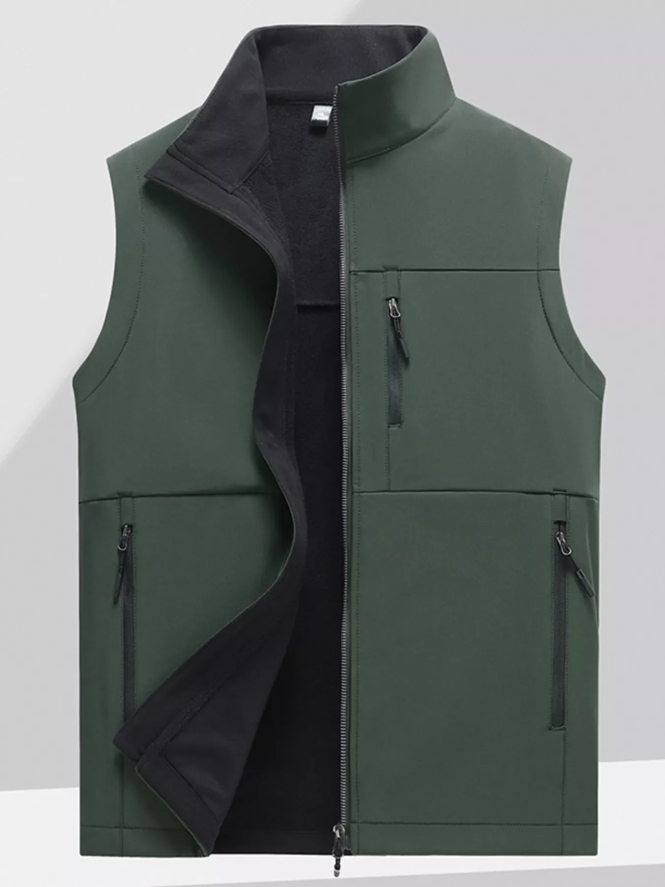 Men's Plus Size Zip Up Outdoor Vest