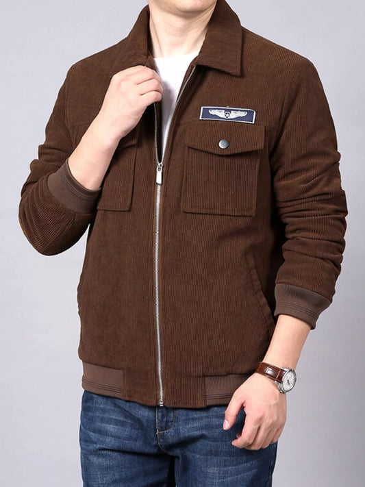 Men's Plus Size Lightweight Zip Up Outdoor Jacket
