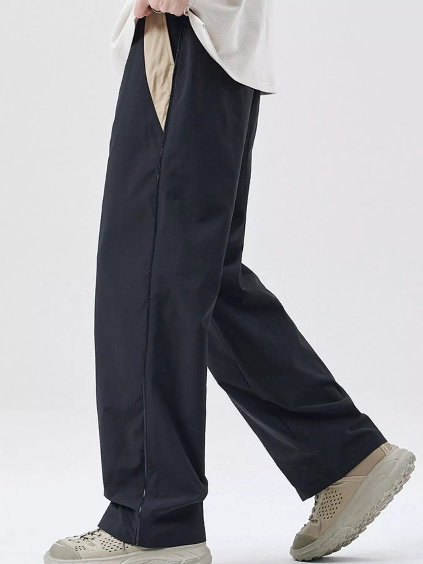 Men's Full Size Casual Loose Fit Drawstring Pants Plus Size