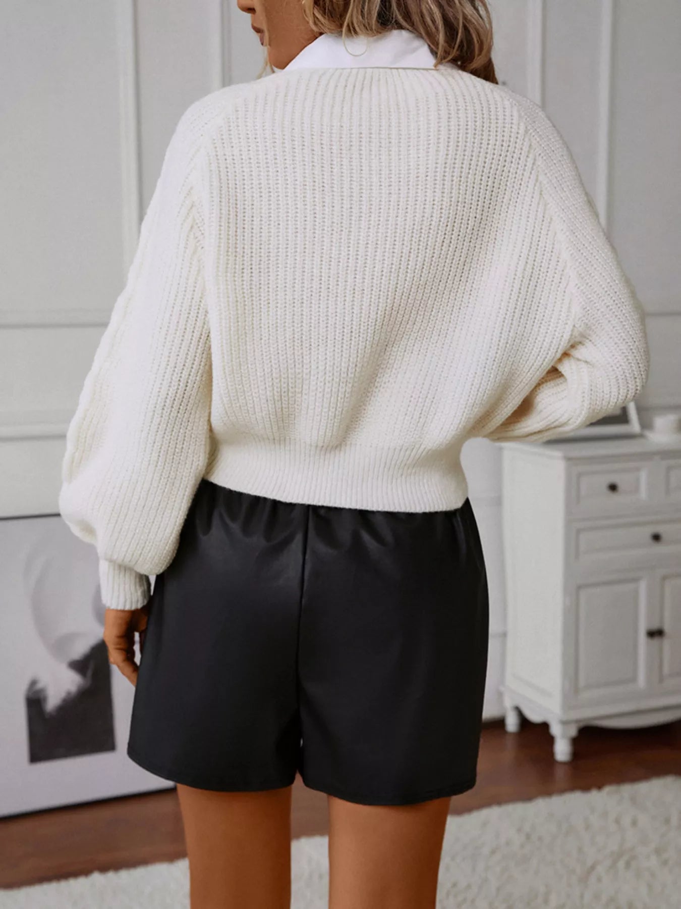 Cable Knit Long Sleeve Sweater