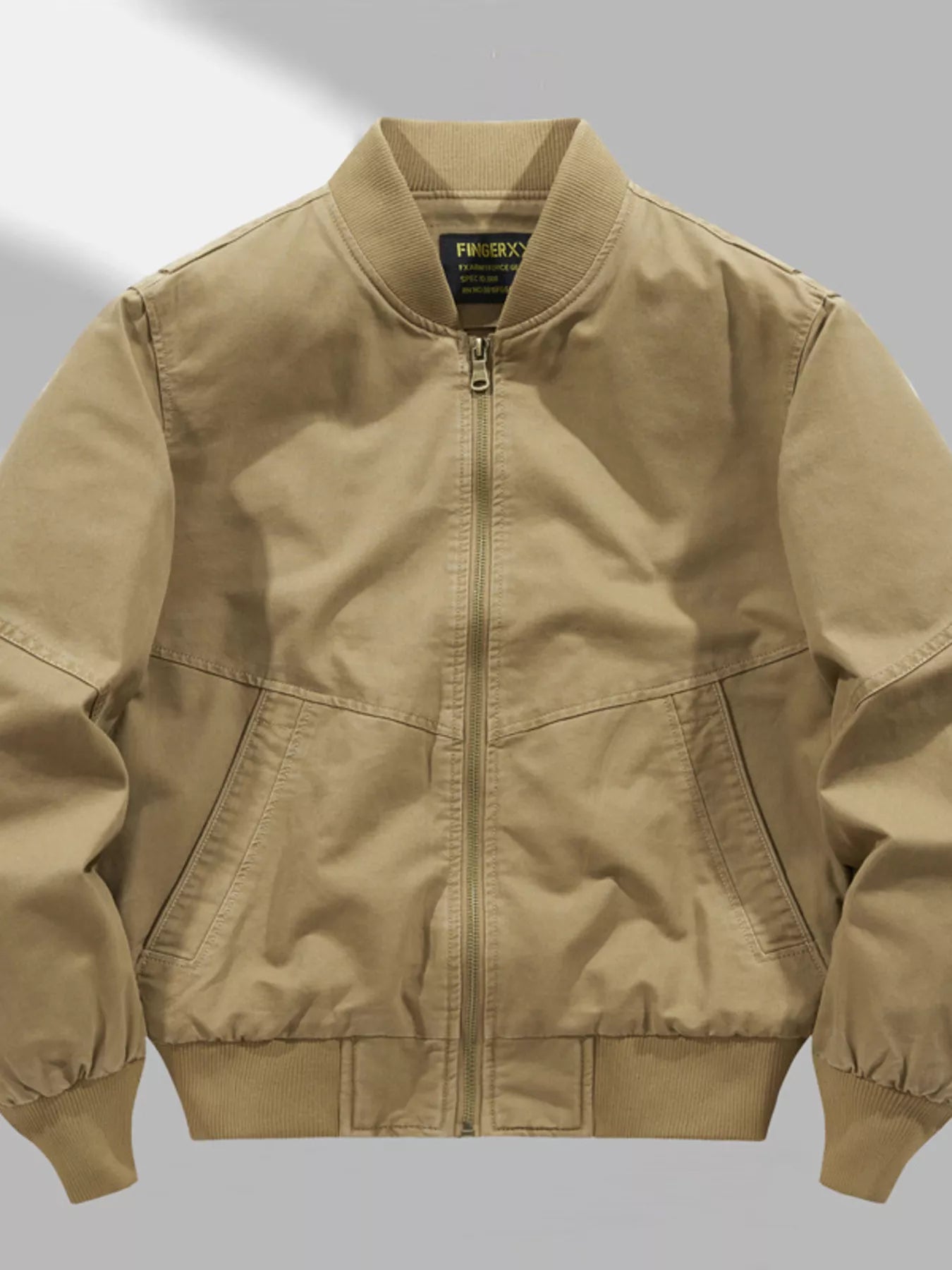 Men's Plus Size Zip Up Bomber Jacket