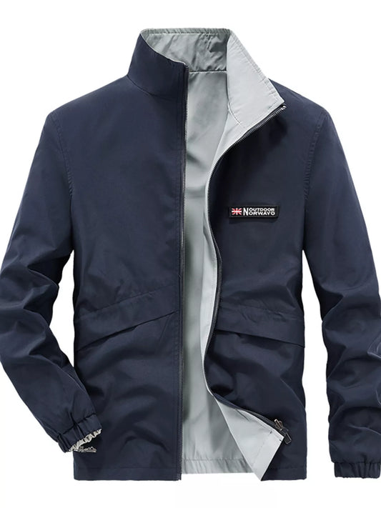 Men's Plus Size Lightweight Zip Up Jacket