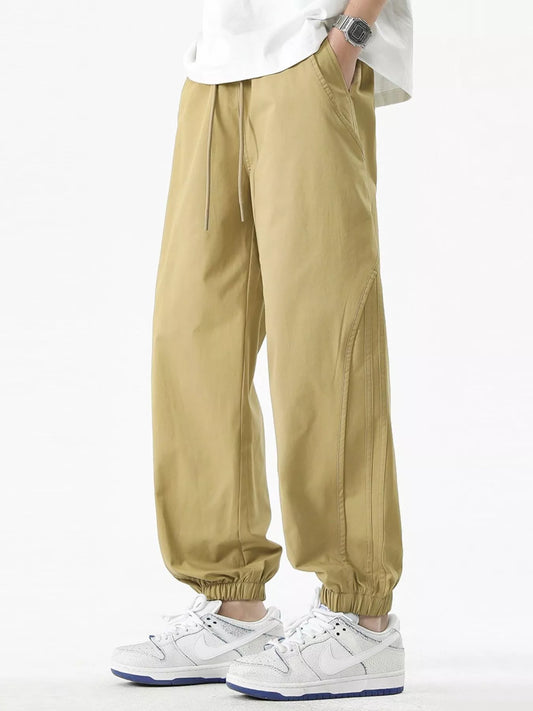 Men's Plus Size Loose Fit Drawstring Casual Pants