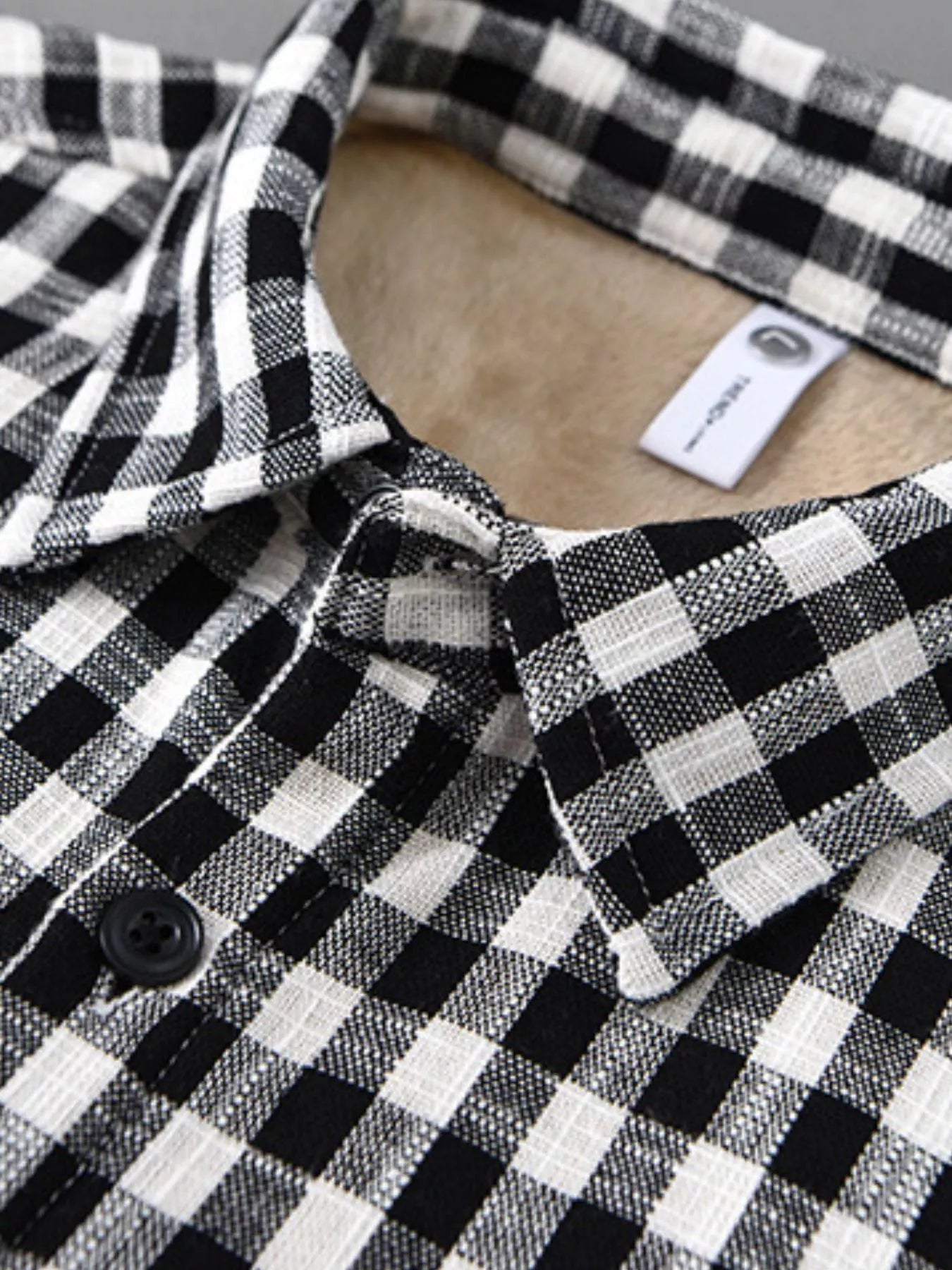 Men's Plus Size Plaid Casual Long Sleeve Shirt