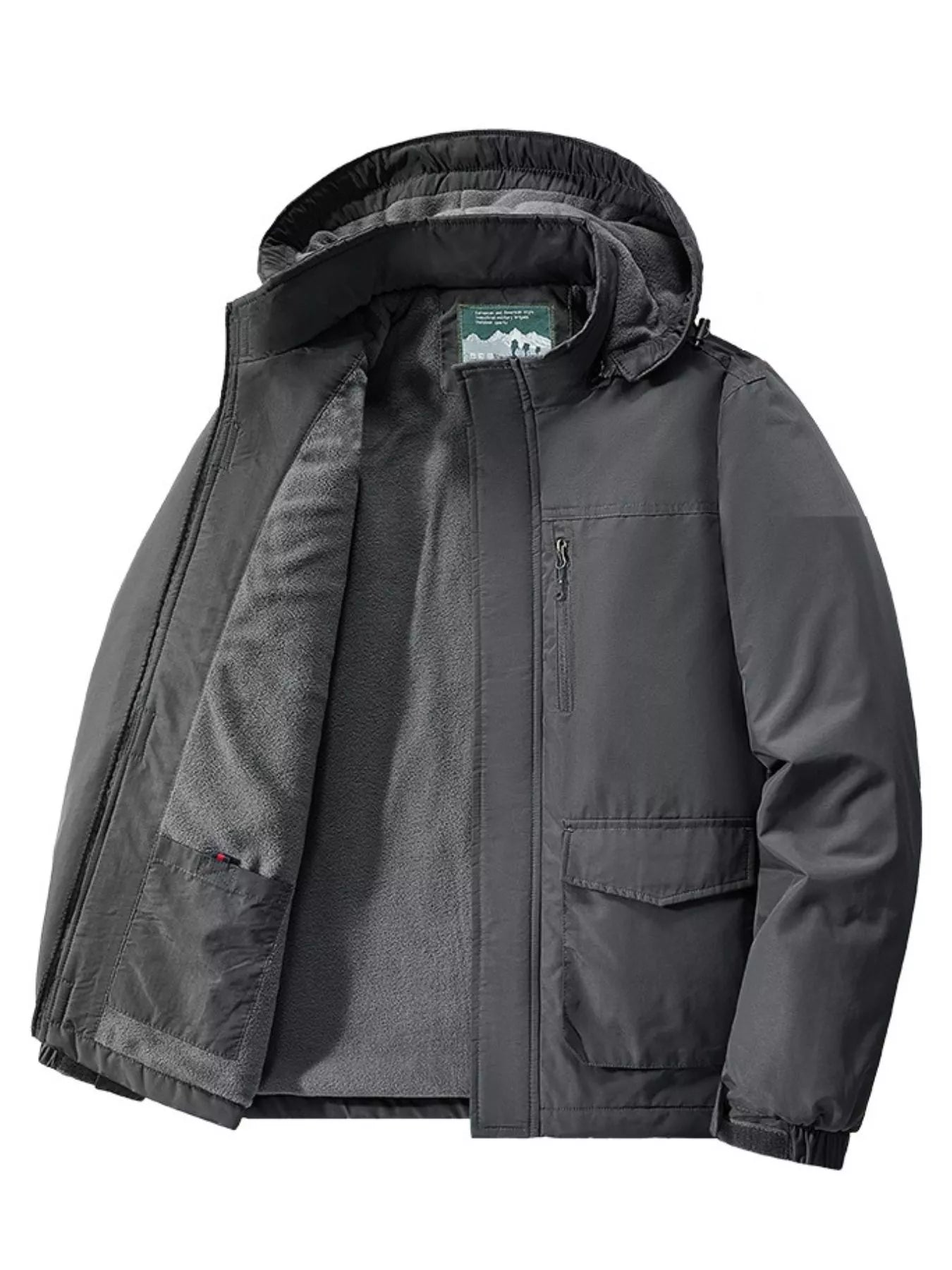 Men's Plus Size Hooded Waterproof Outdoor Jacket