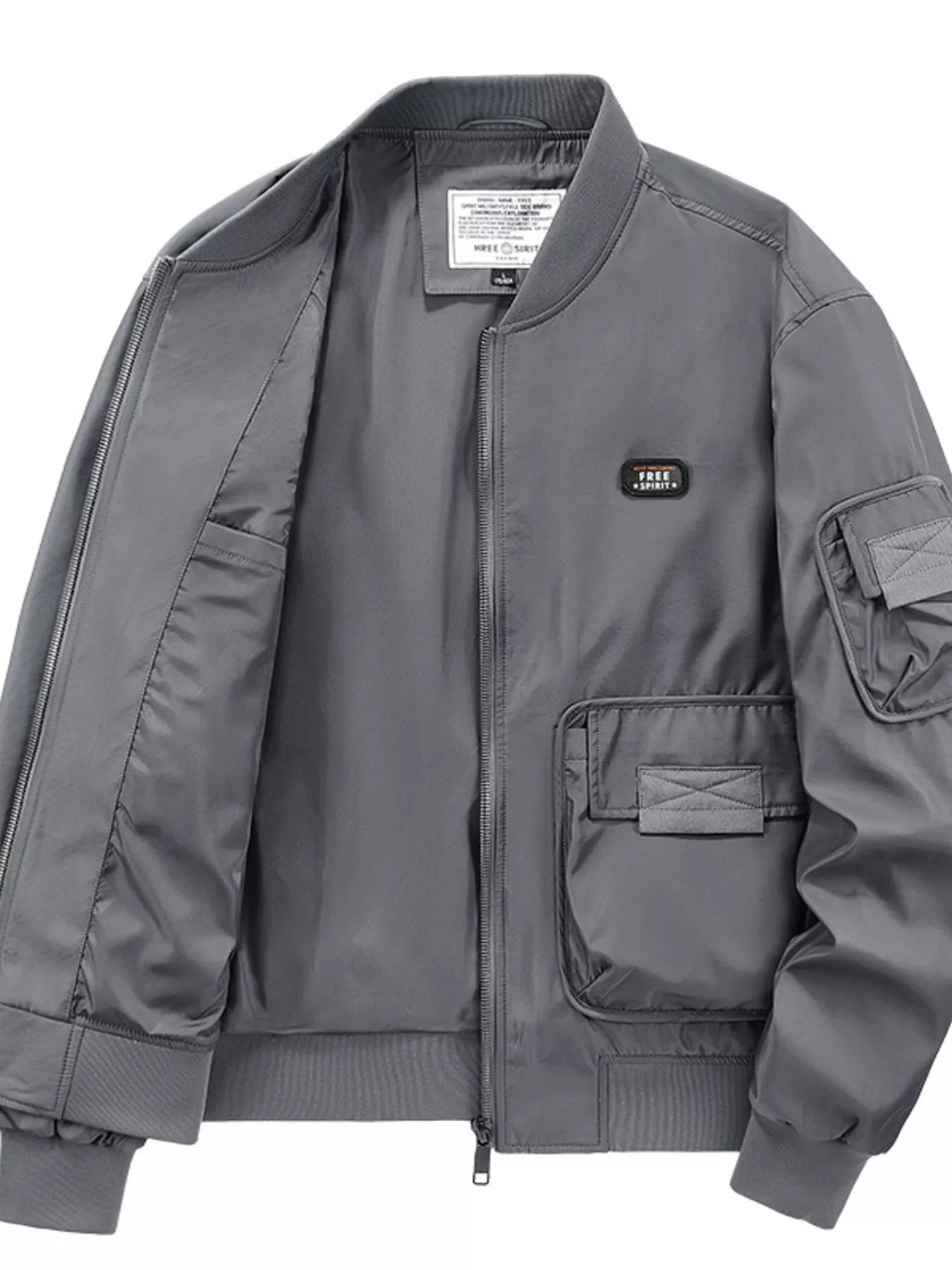 Men's Plus Size Casual Lightweight Bomber Jacket