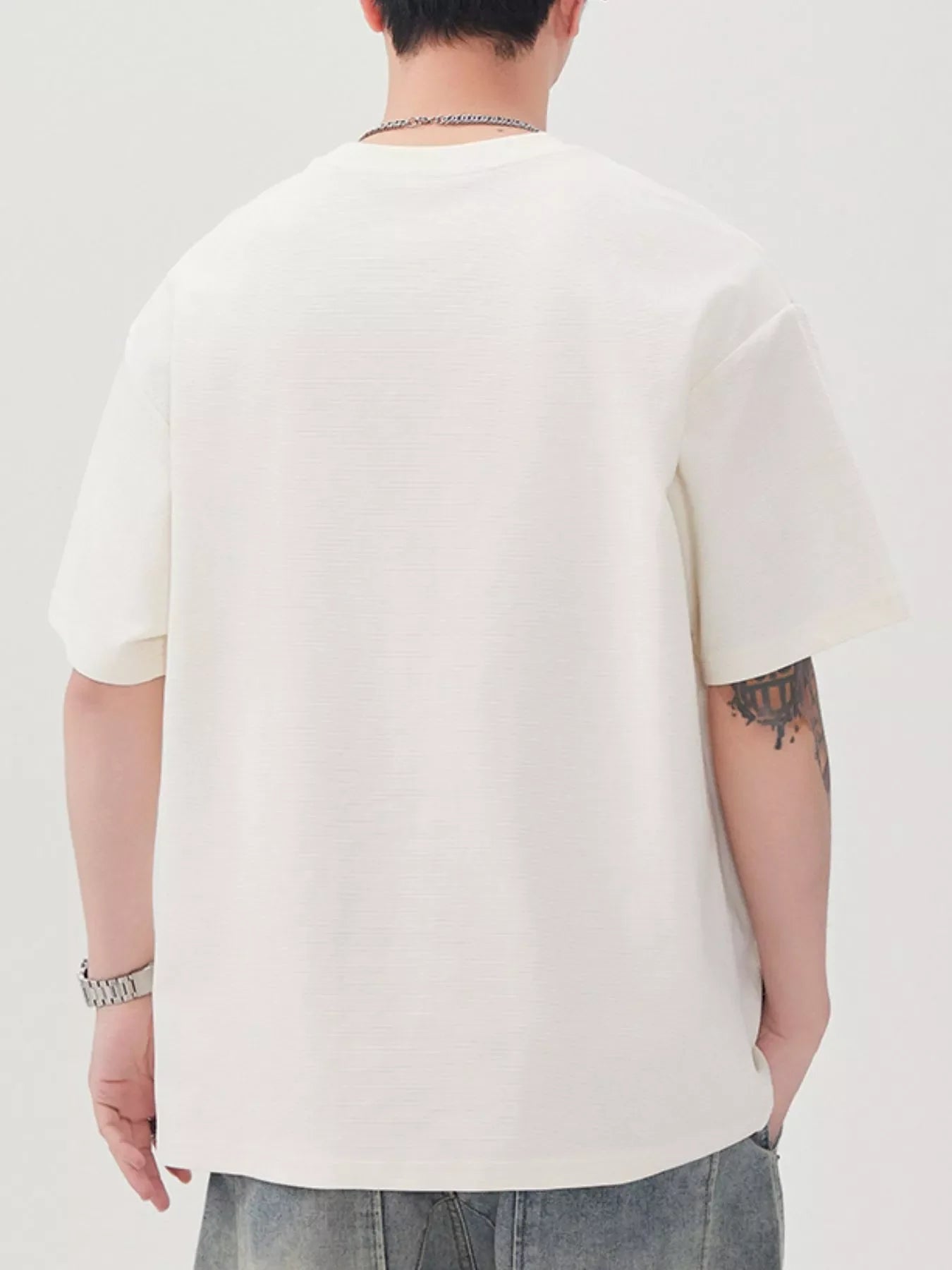 Men's Plus Size Casual Crew Neck Short Sleeve T-Shirt