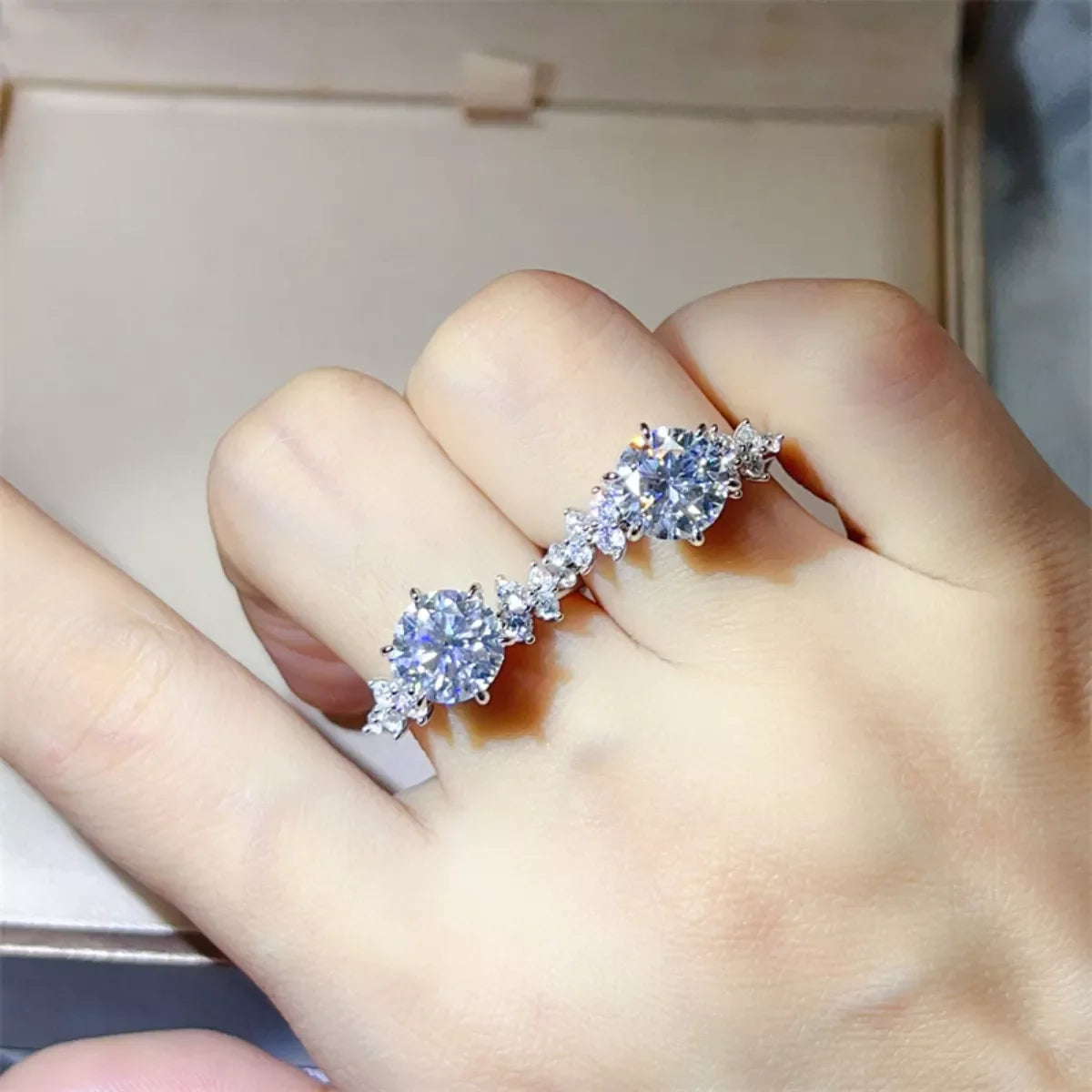 3 Carat Moissanite 925 Sterling Silver Ring