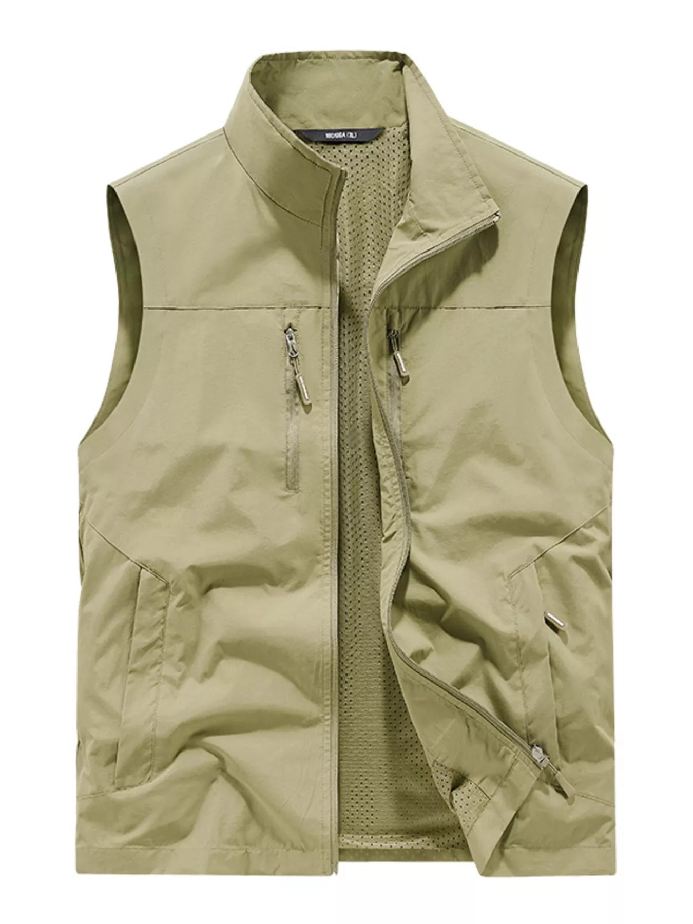 Men's Plus Size Lightweight Outdoor Zip Up Vest
