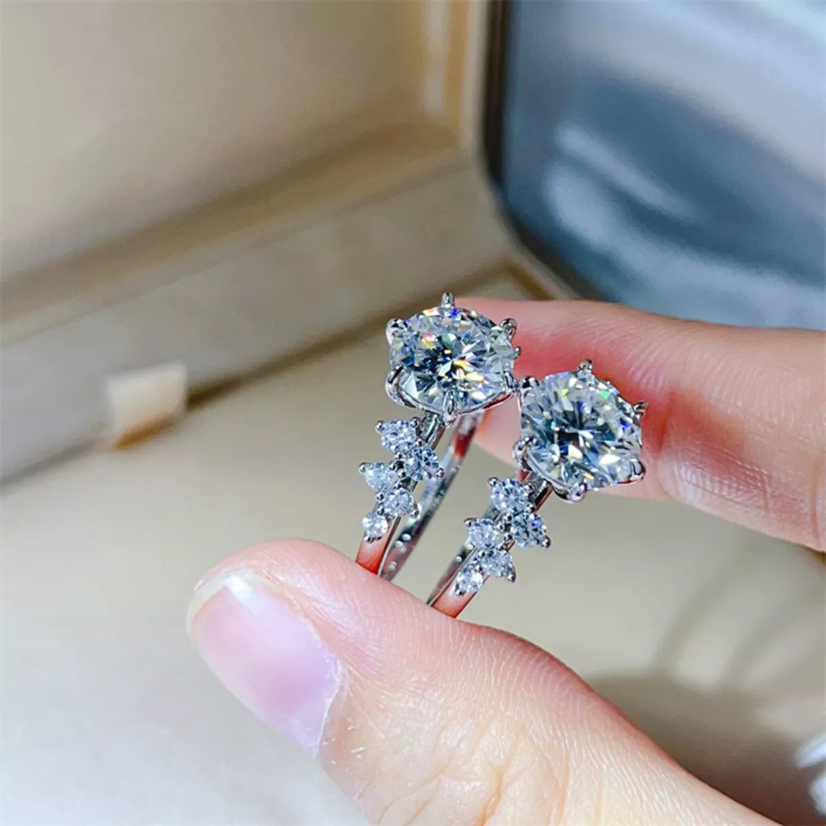 3 Carat Moissanite 925 Sterling Silver Ring