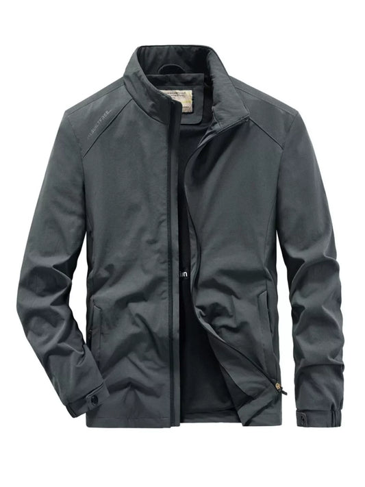 Men's Plus Size Casual Lightweight Windbreaker Jacket