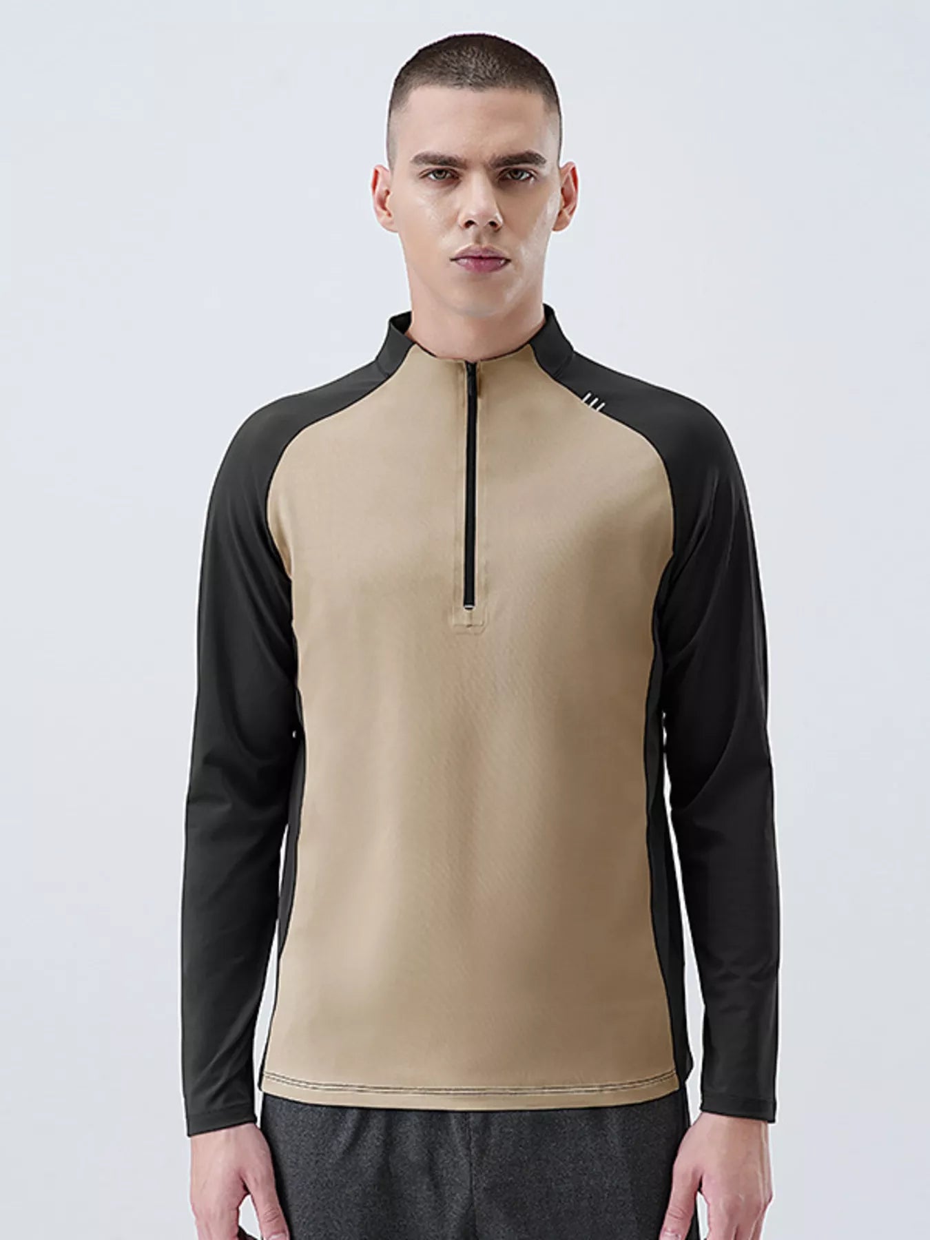 Men's Plus Size Long Sleeve Quick-Dry Active T-Shirt