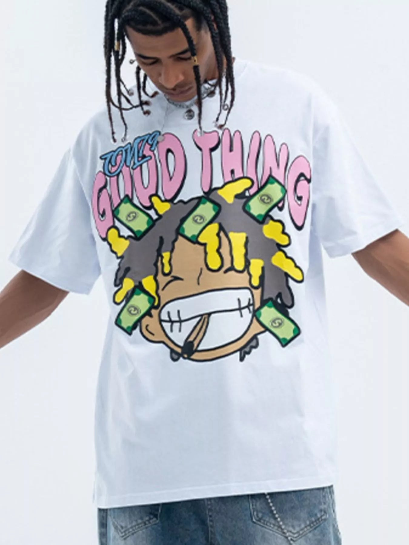 Men's Graphic Round Neck Casual T-Shirt