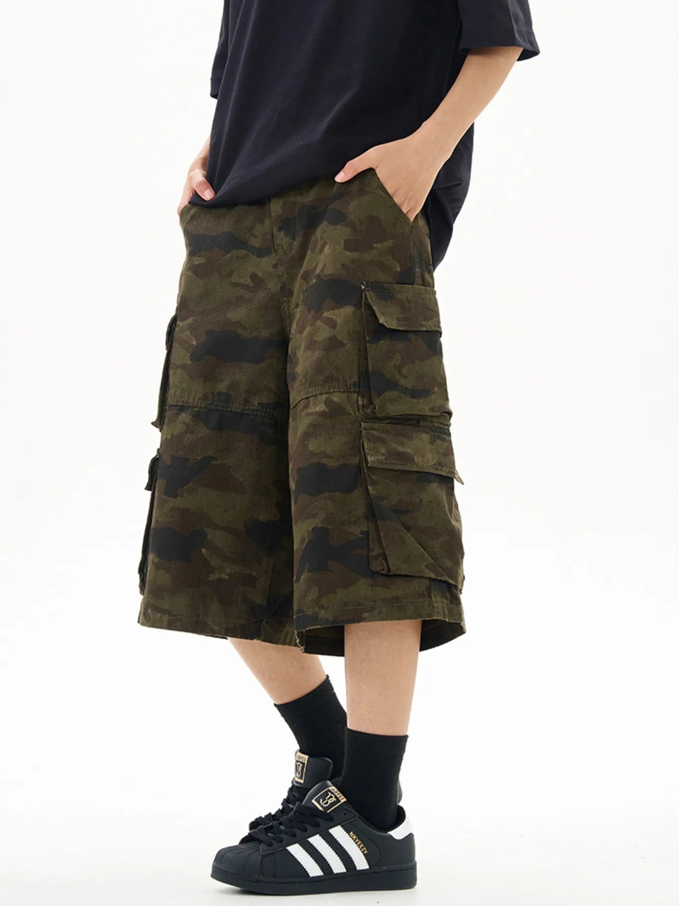 Men's Relaxed Fit Camo Cargo Shorts