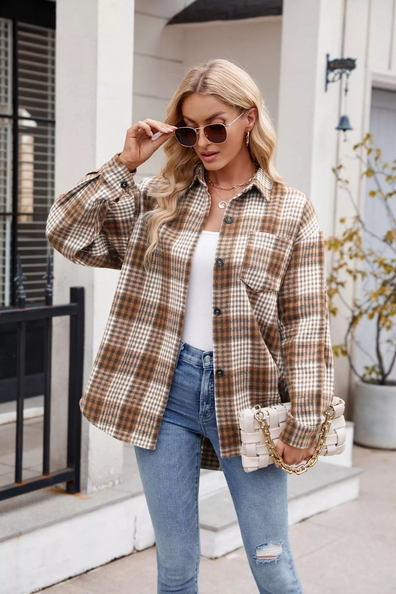 Casual Plaid Long Sleeve Shirt