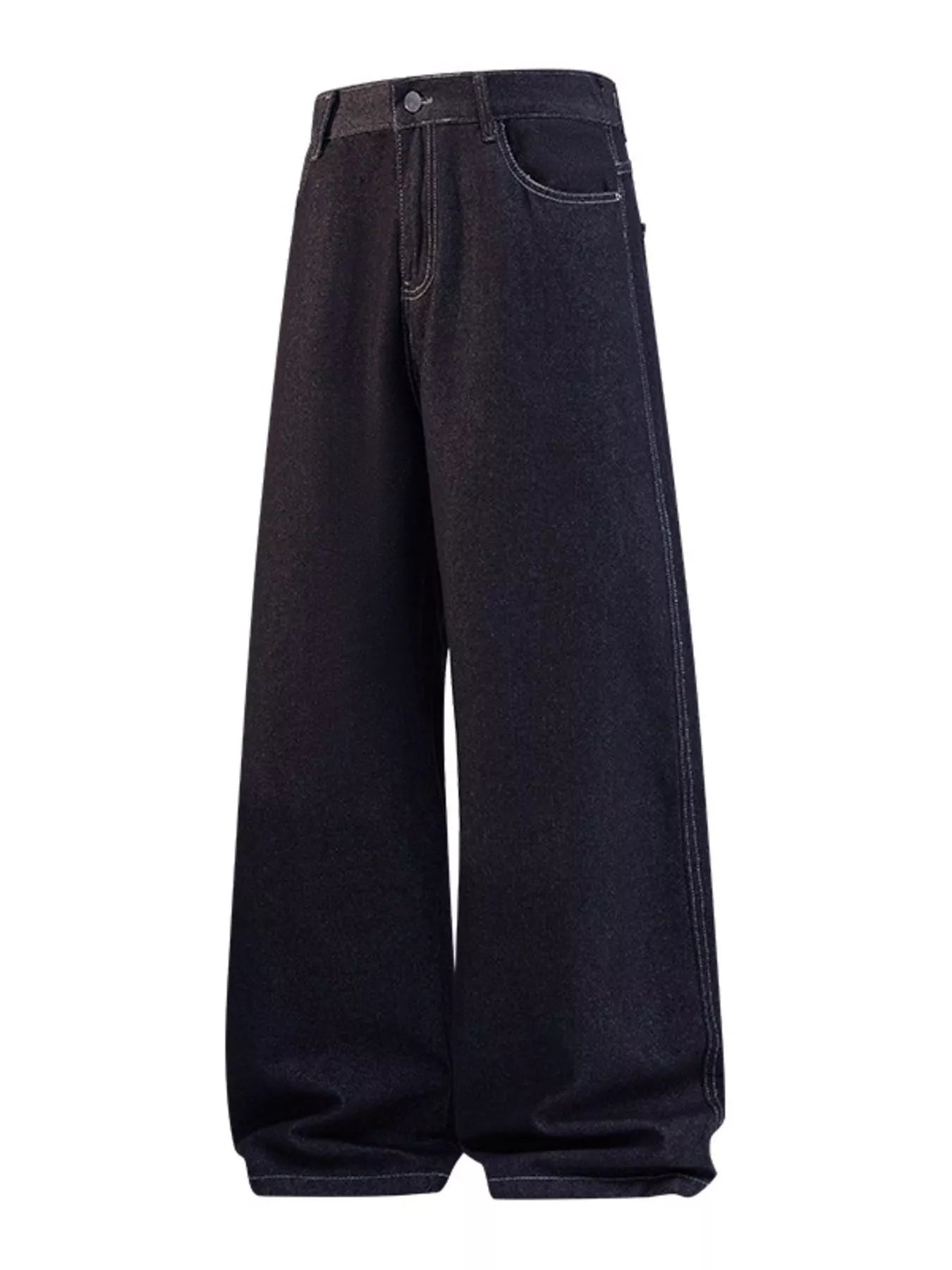 Men's Full Size Wide Leg Wash Jeans Plus Size