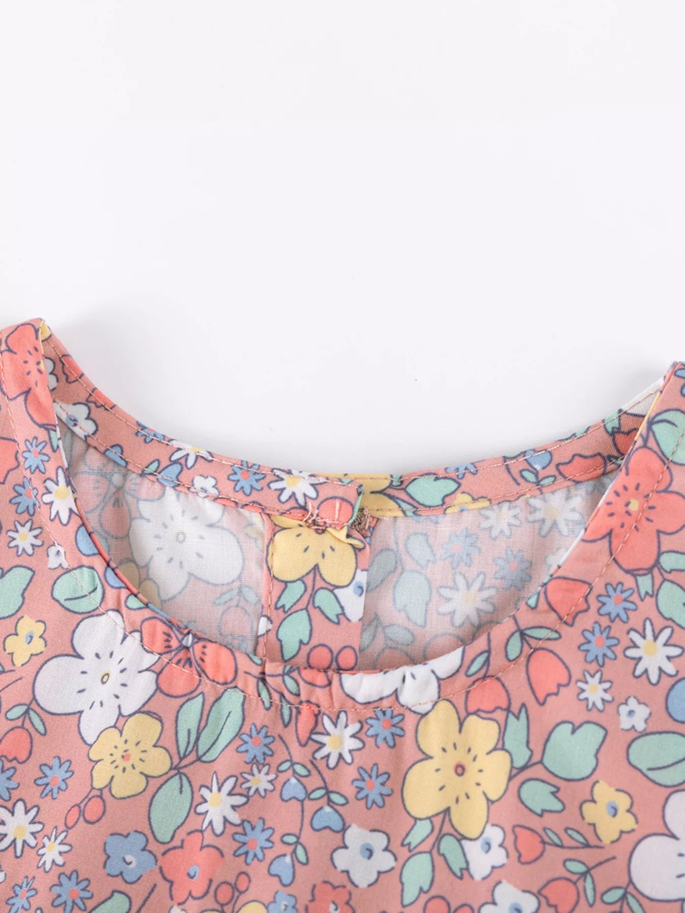 Children's Floral Bunny Print Top & Capri Leggings Set
